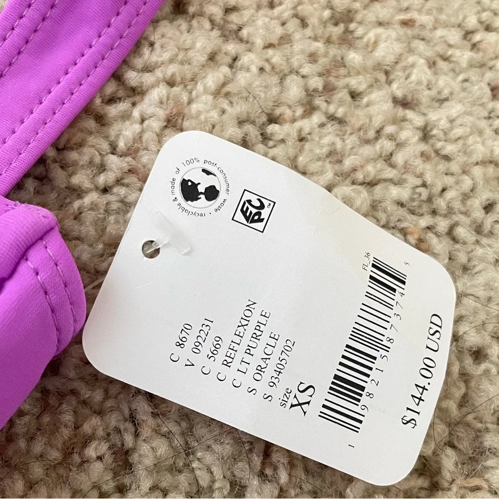 Free People Belle The Oracle Bikini Top in Purple Size XS New